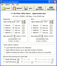 Screenshot - MP3 Frame Remover