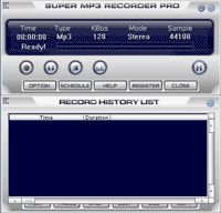 Screenshot - Super Mp3 Recorder Professional