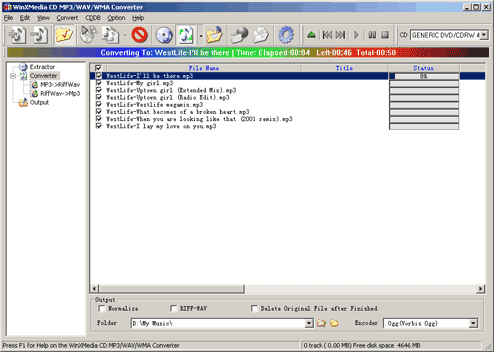 CD MP3 WAV WMA Converter