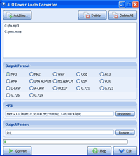 Screenshot - ALO Power Audio Converter
